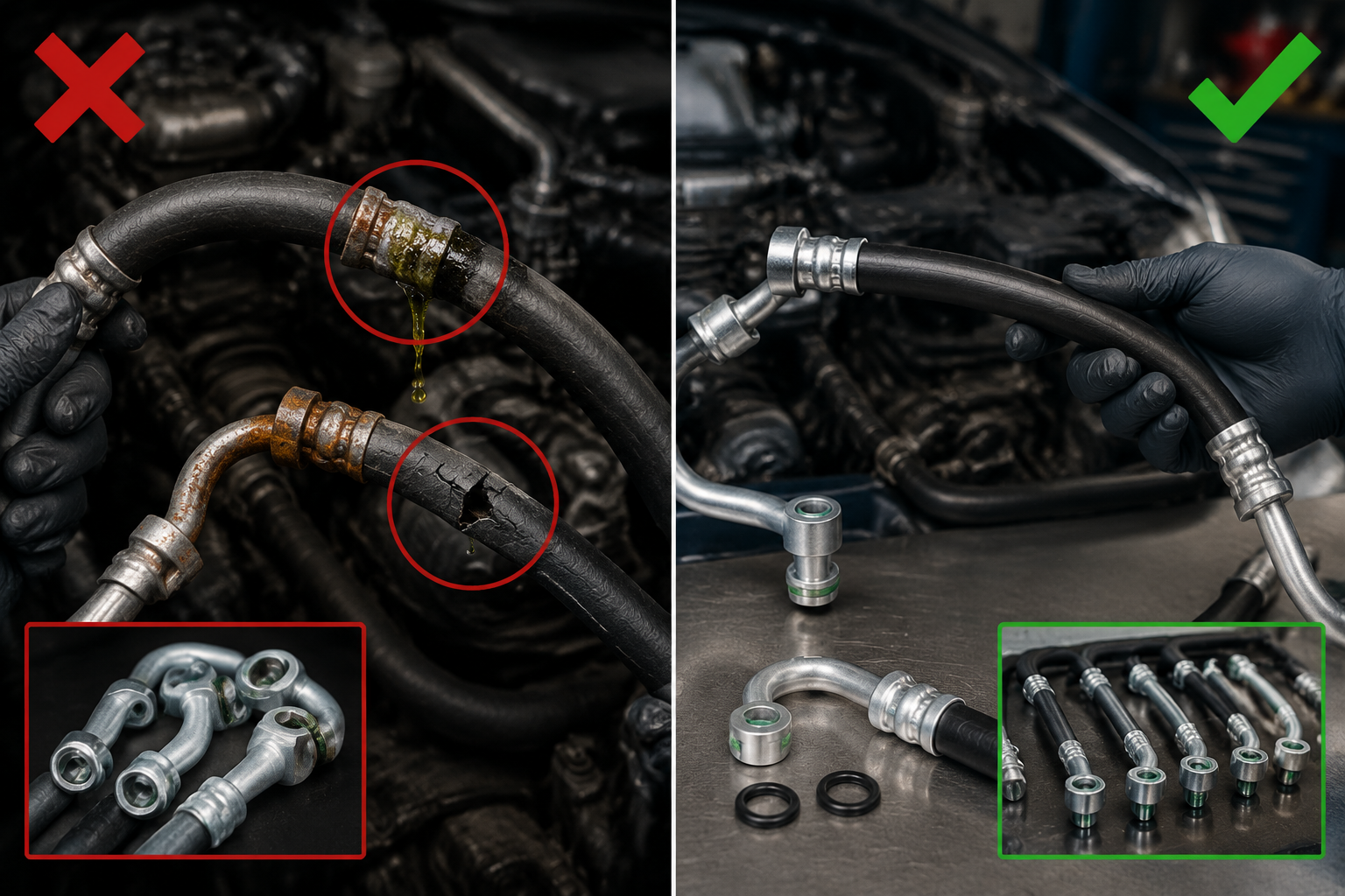 AC hose repair vs replacement decision
